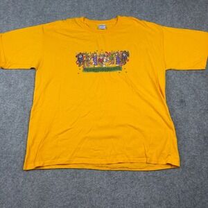90s All Sport Graphic T-Shirt Mens XXL Yellow Beary Loveable Teddy Bear Vintage